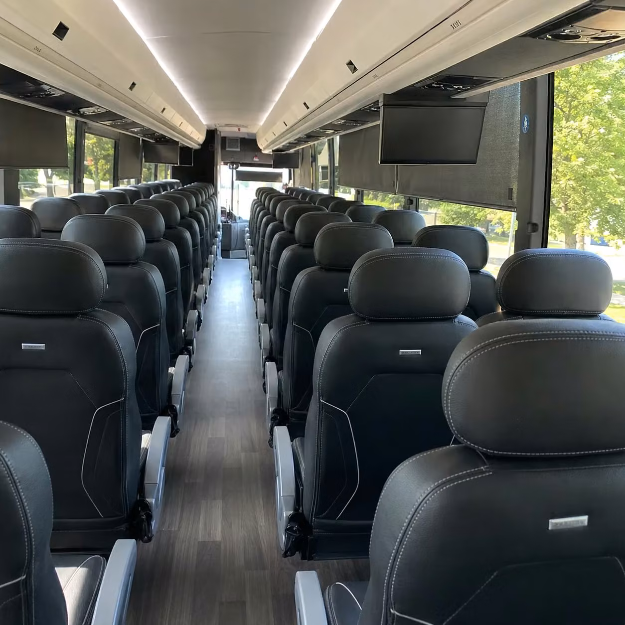 indio charter bus interior