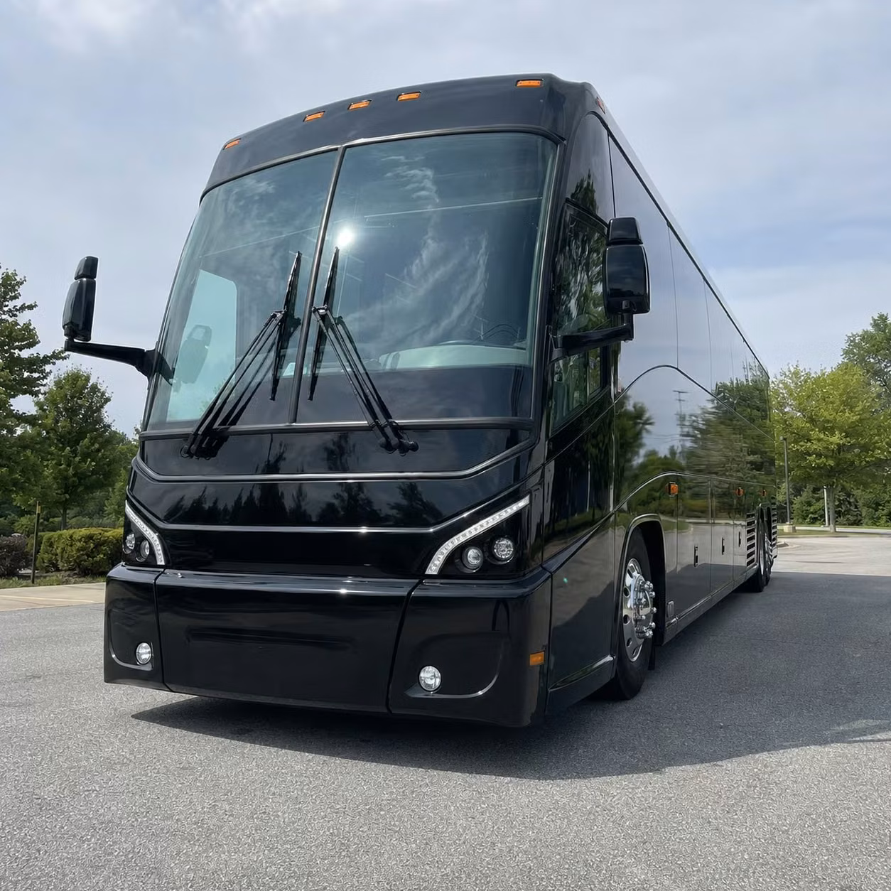 indio charter bus rental exterior