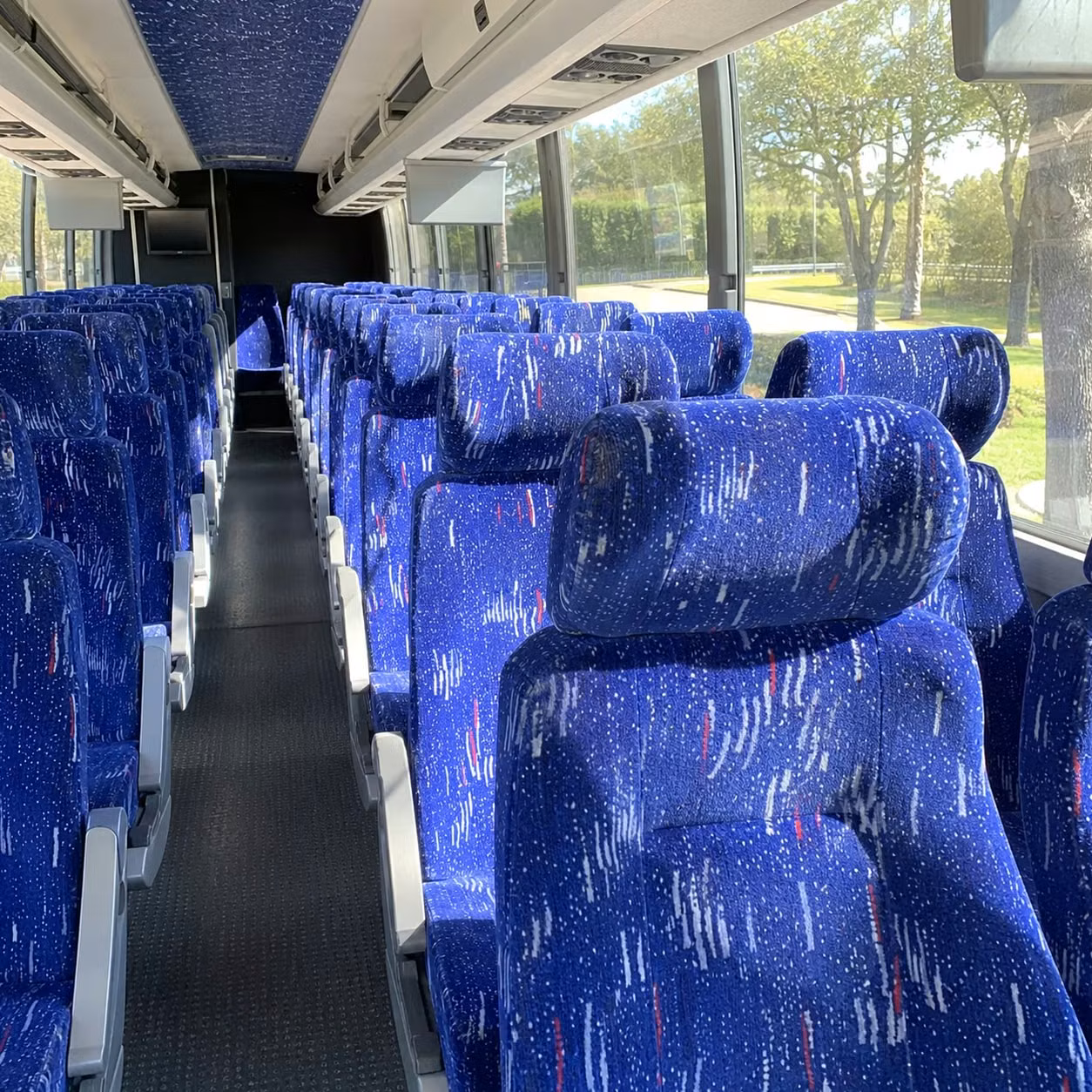 indio charter bus rental inside