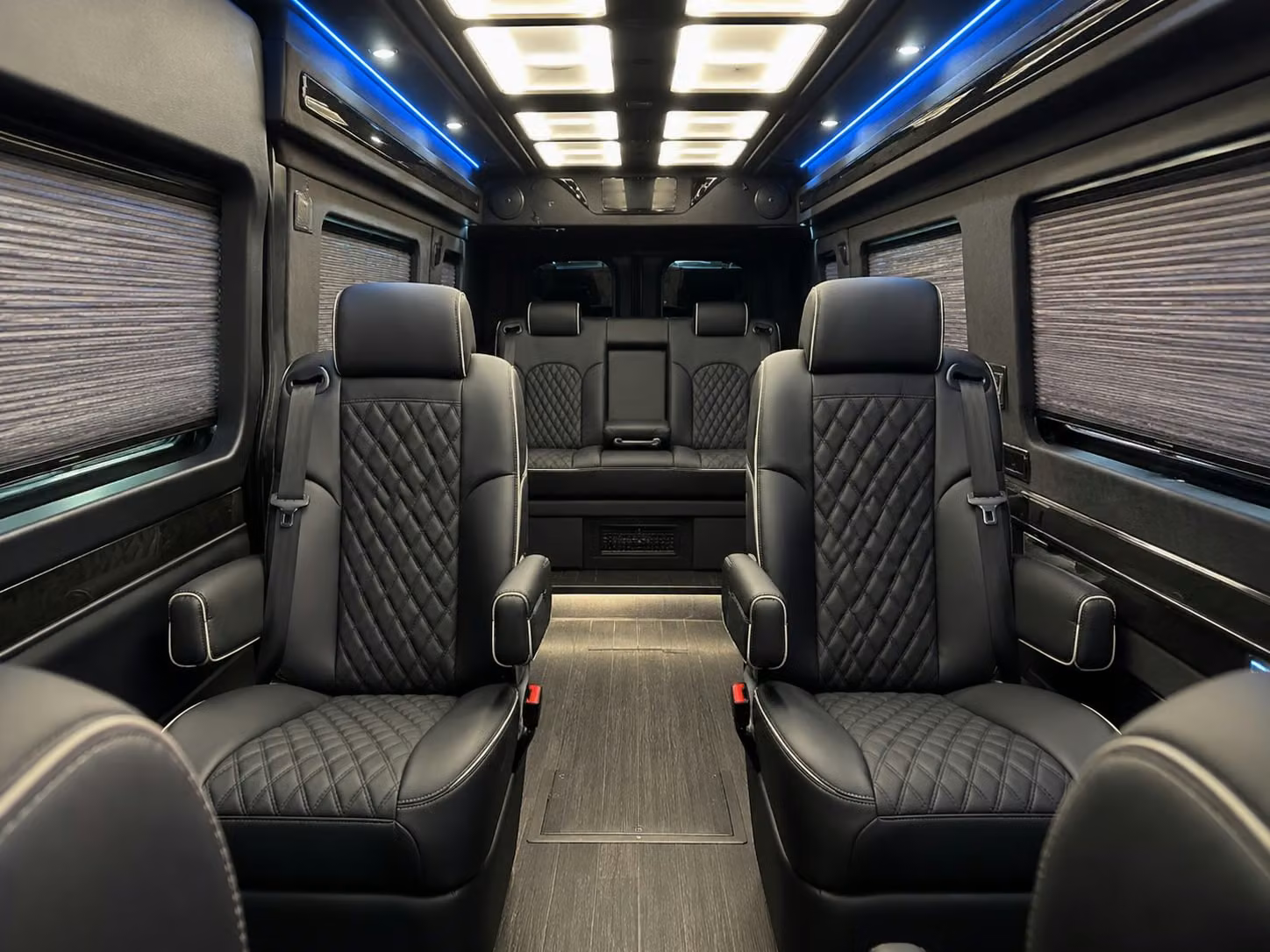 sprinter van with driver inside